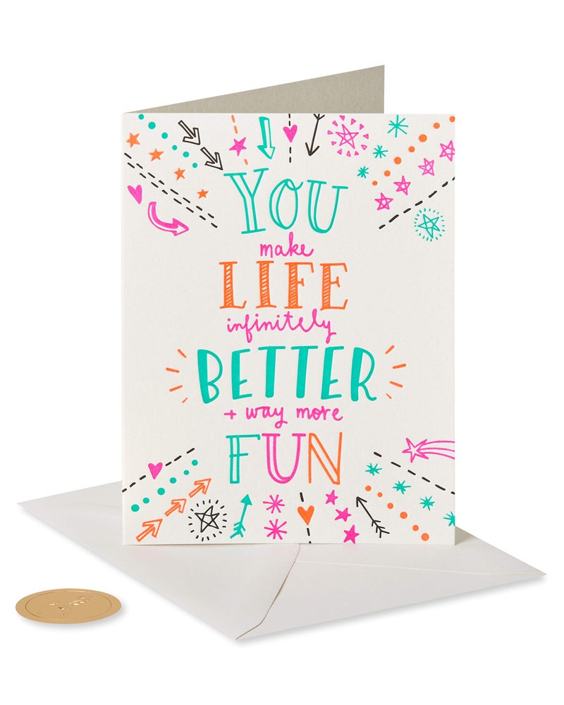 Papyrus Valentines Day Card for Friend (Having You In My Life) - Image 4